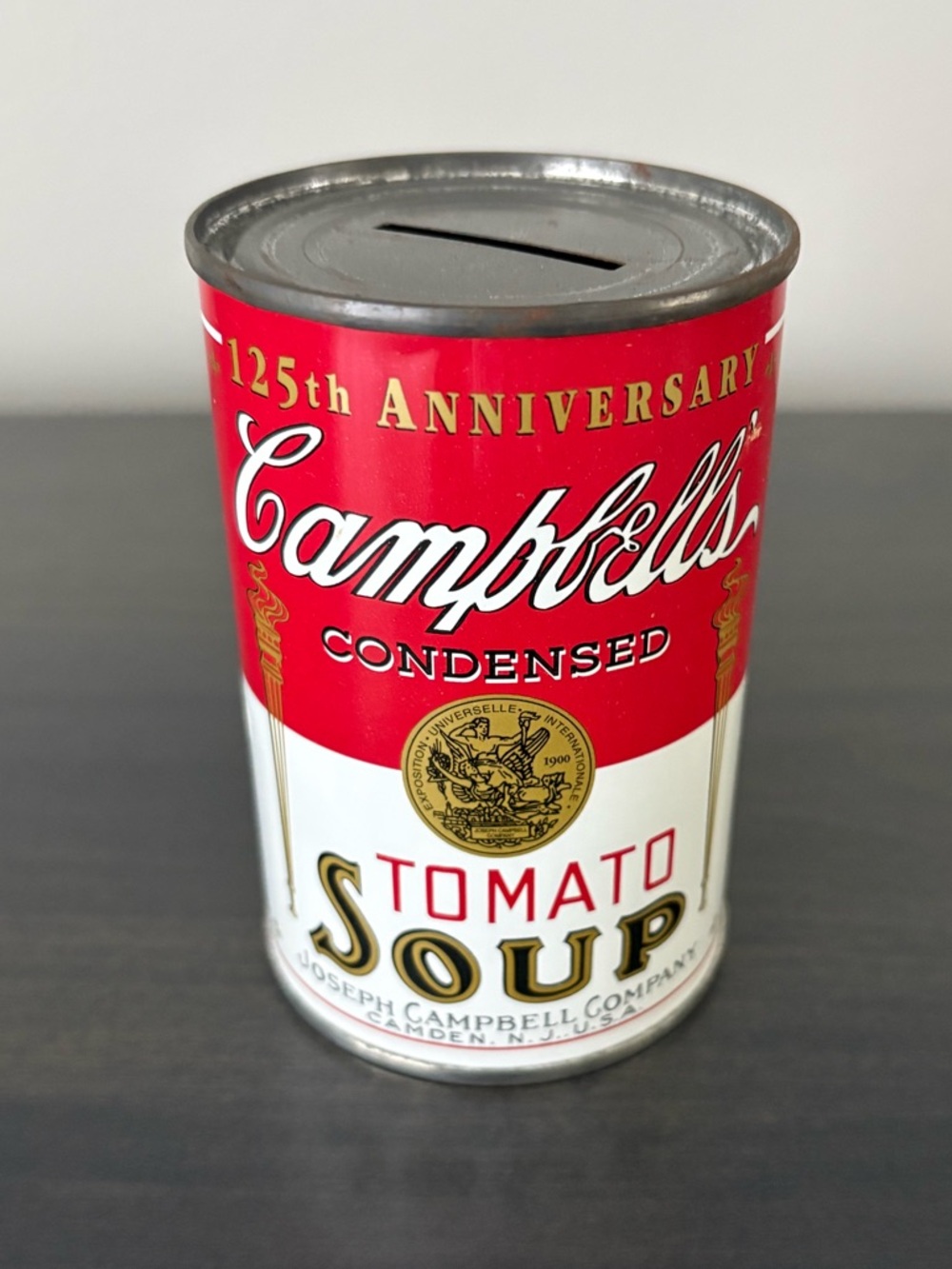 Campbell’s 125th Anniversary Vintage 1994 Condensed Tomato Soup Tin Can Bank